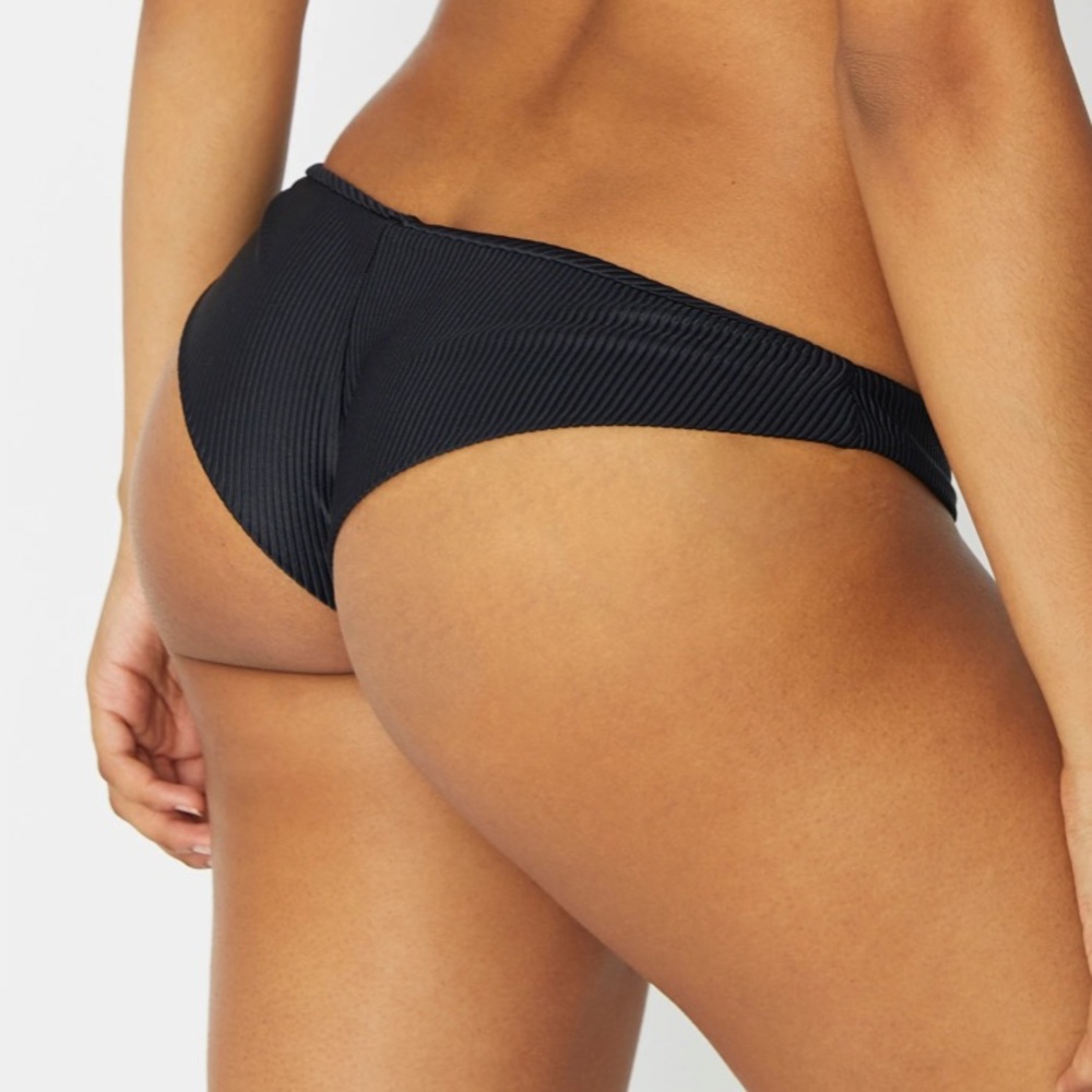 Frankie’s Greer ribbed black bikini bottoms